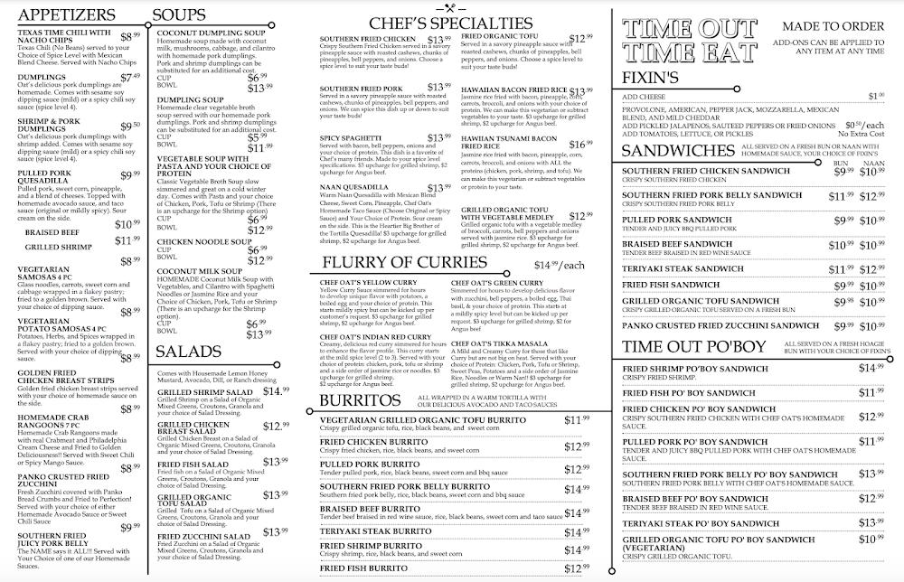 Time Out Sports Bar & Grill Pork Dumplings